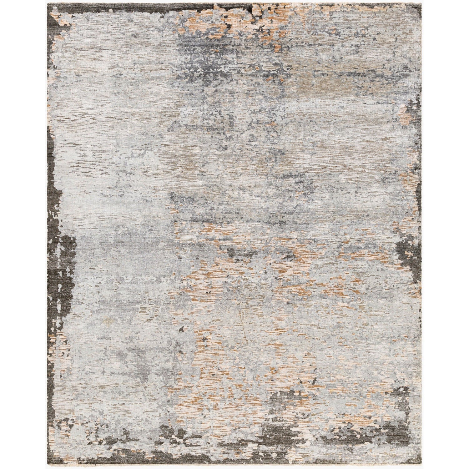 Surya Ocean rug in Taupe, Light Gray, Brown, Oatmeal, Black