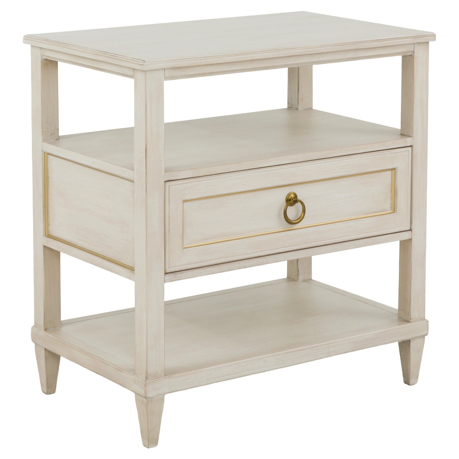 Fairfield Chair Matteo Palazzo Champagne Mist One Drawer Nightstand Set of 2 in Champagne Mist