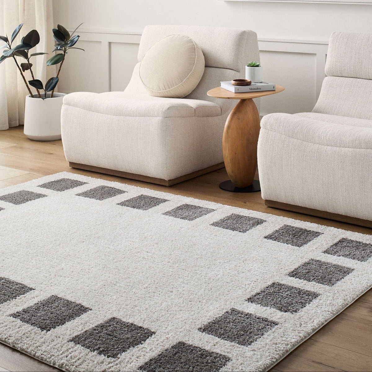 Livabliss Fossay Shag FSG-2316 Machine Woven Rug