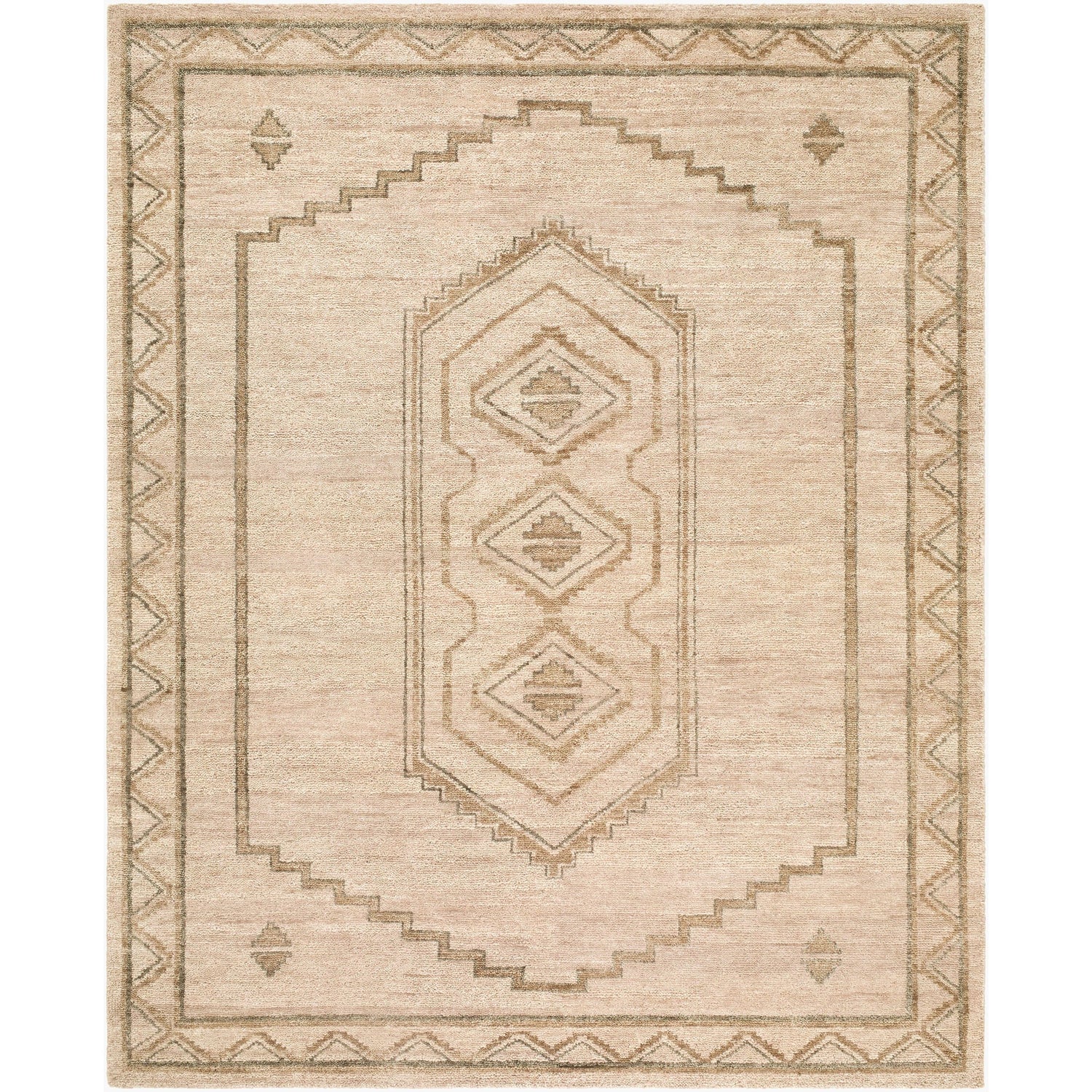 Surya Alara AAL-2303 Hand Hooked Rug in Sandstone, Taupe and Beige