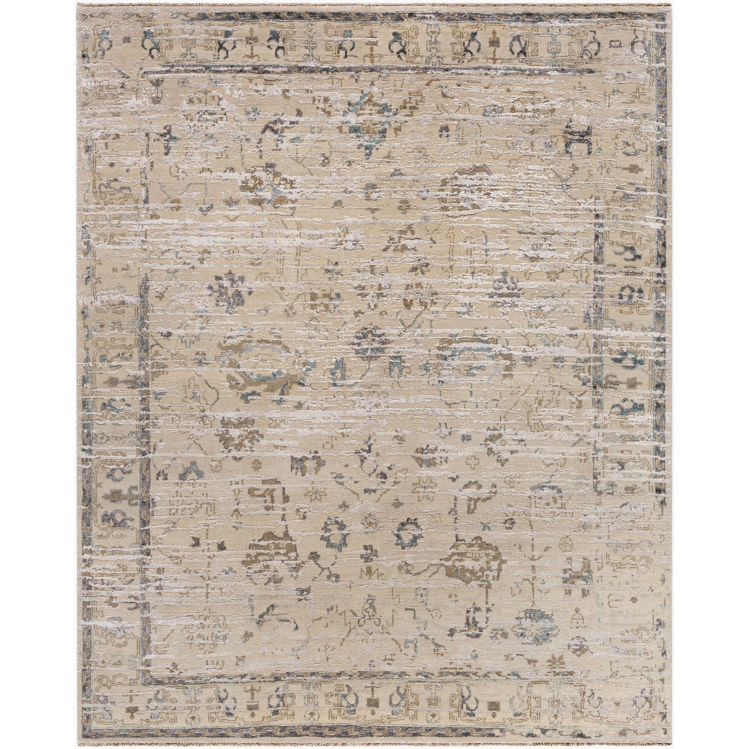 Surya Notting Hill hand-knotted rug in 55% wool, 45% viscose