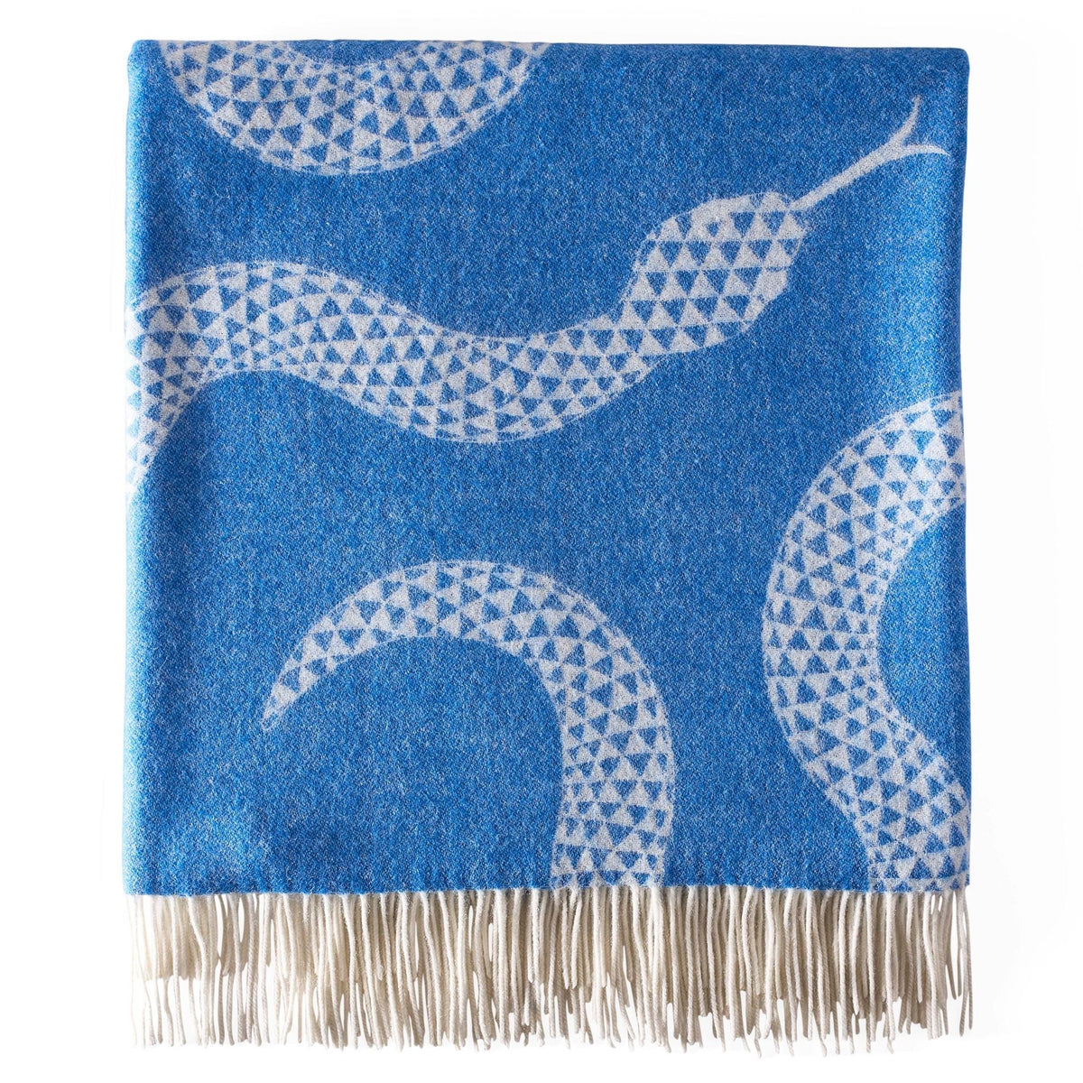 Jonathan Adler Eden Merino Wool Throw, Blue
