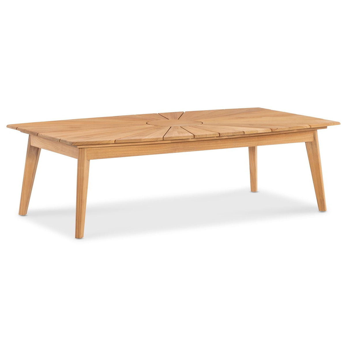 Margaritaville Harbor Outdoor Coffee Table in Medium Wood, primary product view