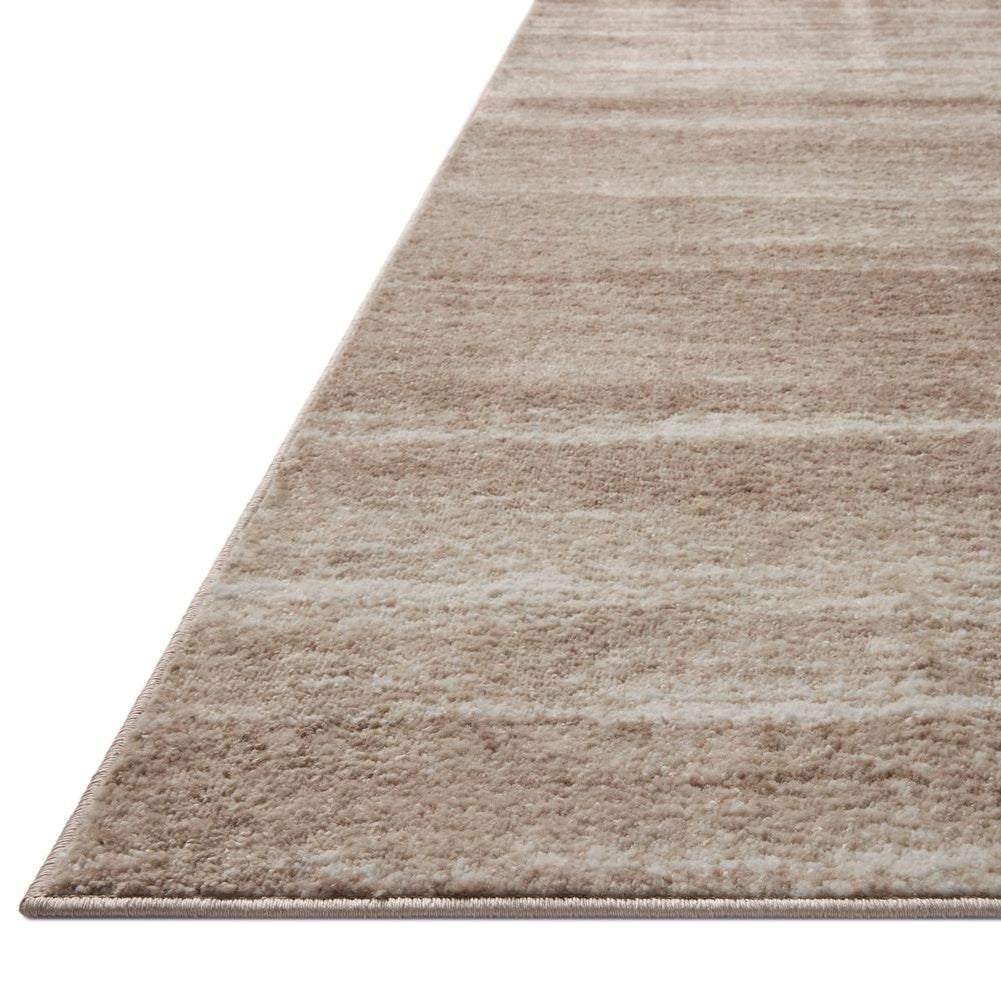 Loloi Lune Mushroom / White Power Loomed Rug