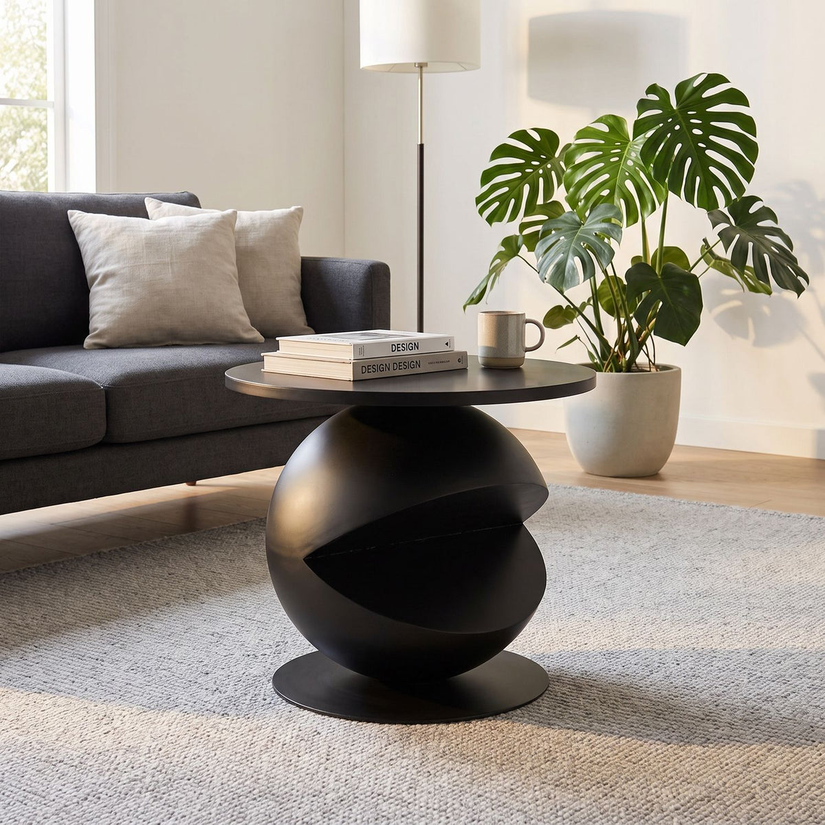 Noir Pac-Man Side Table