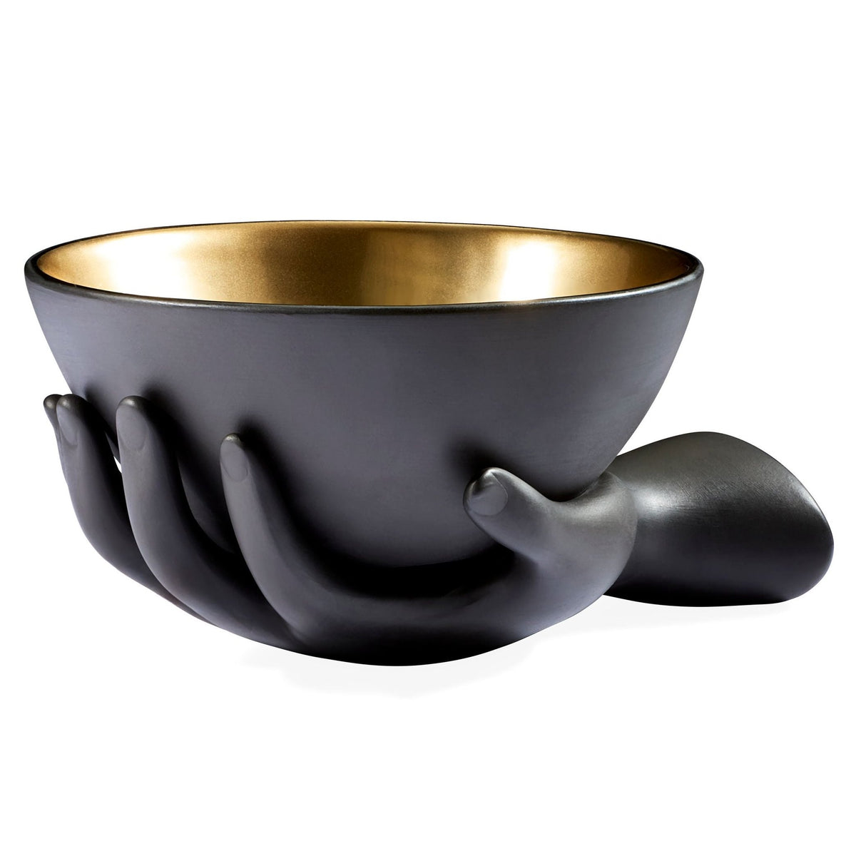 Jonathan Adler Eve Accent Bowl, Black Porcelain