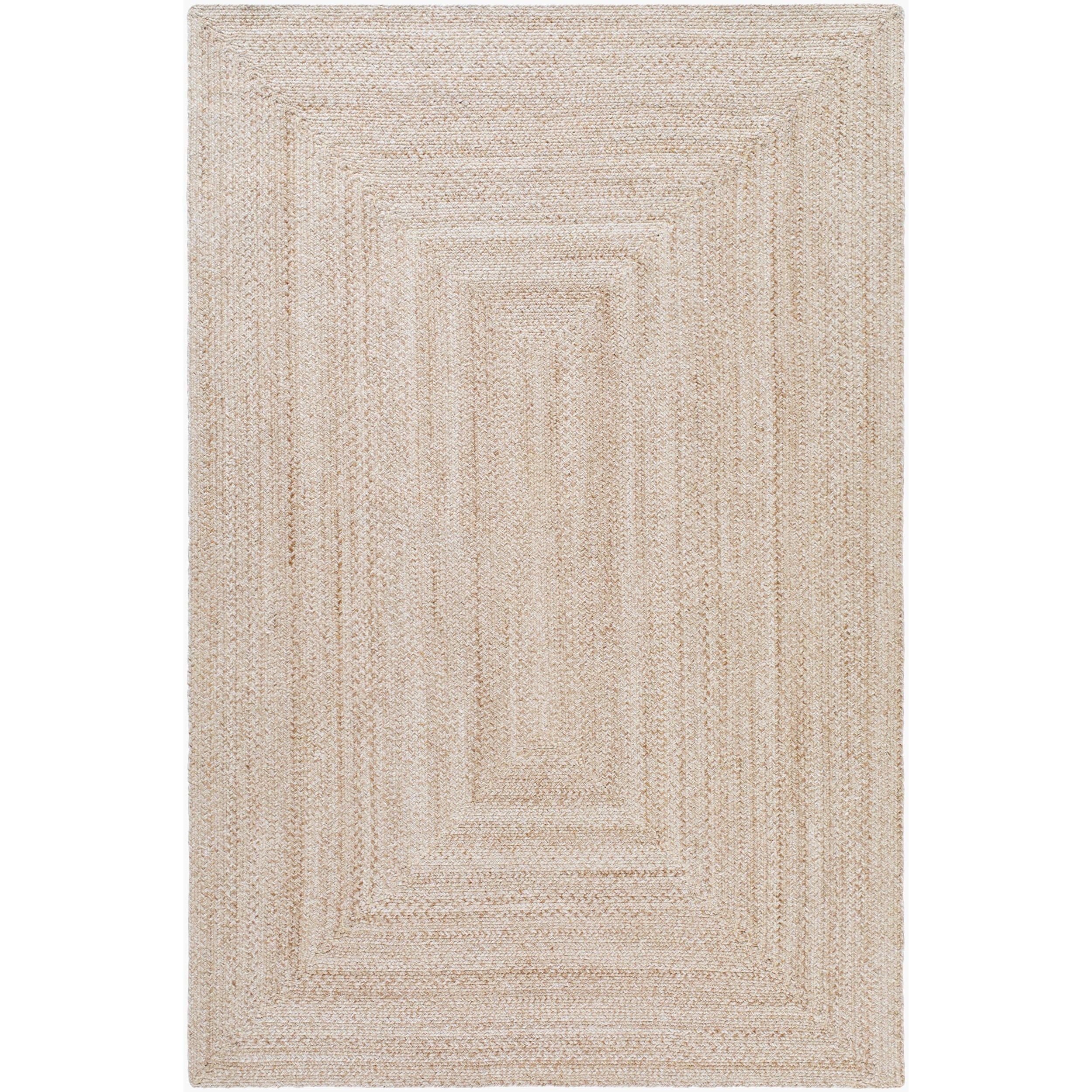 Surya Azalea AZA-2343 Hand Woven Rug shown flat displaying its beige hand woven design