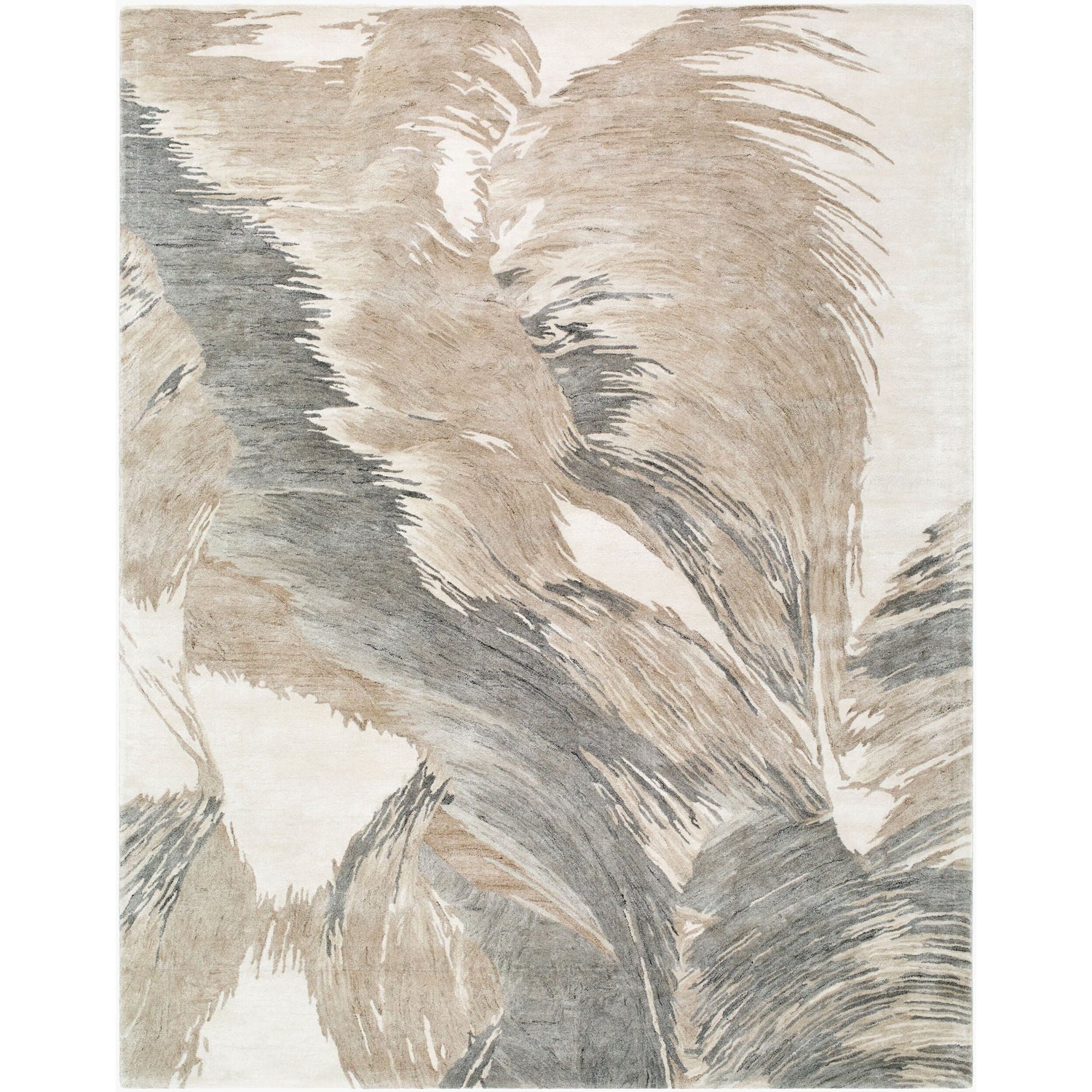 Surya Diva DDV-2305 Hand Tufted Rug in beige, taupe and charcoal