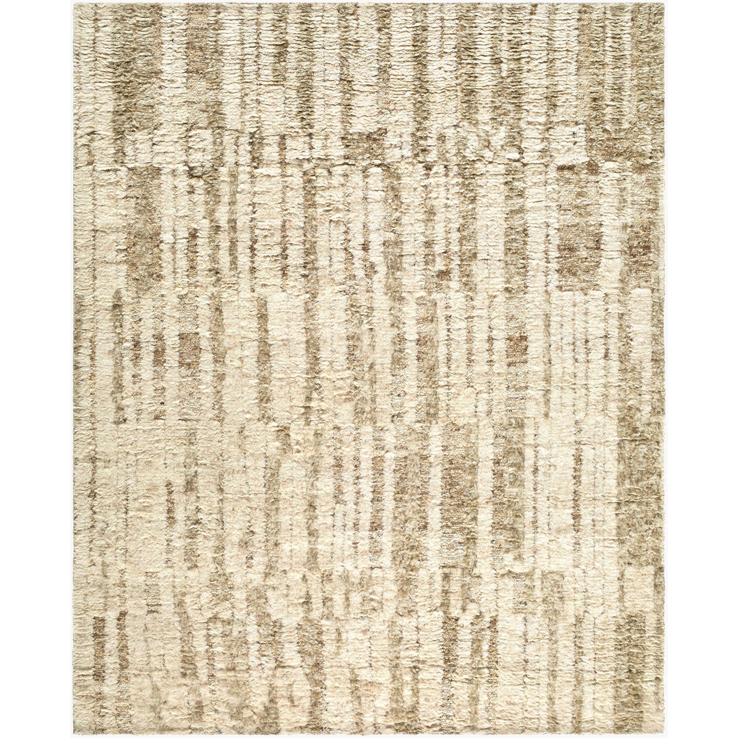 Surya Rabat Hand Knotted Rug in pure wool, Beige, Taupe, Sandstone