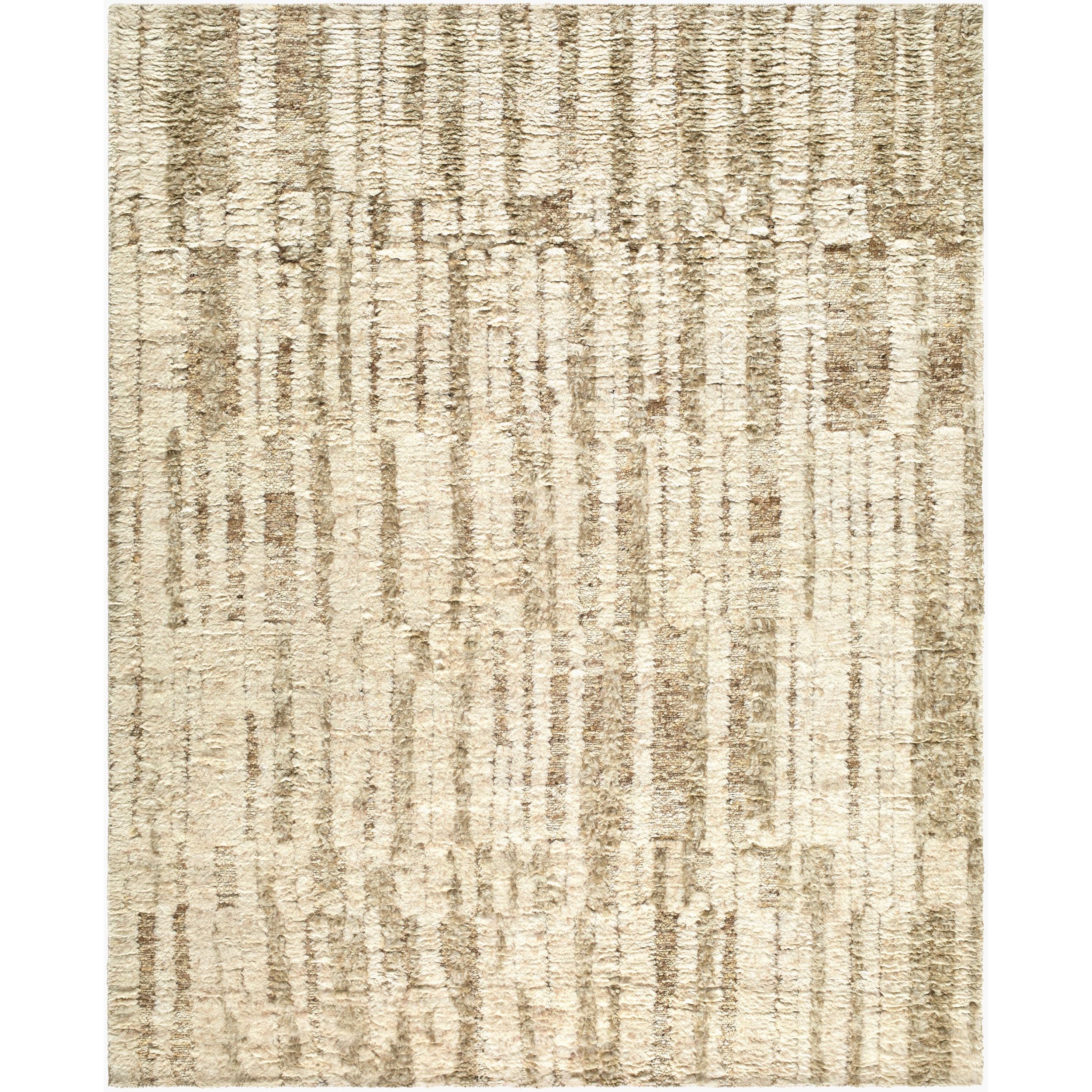 Surya Rabat Hand Knotted Rug in pure wool, Beige, Taupe, Sandstone