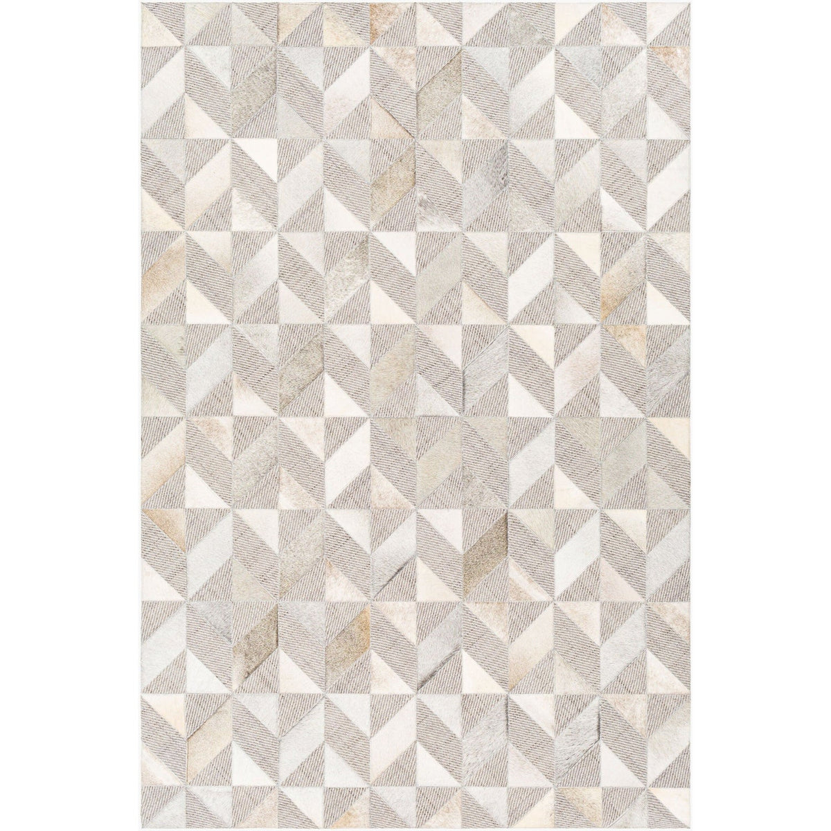 Surya Jardin Hand Woven Rug shown flat displaying its medium gray hand woven design