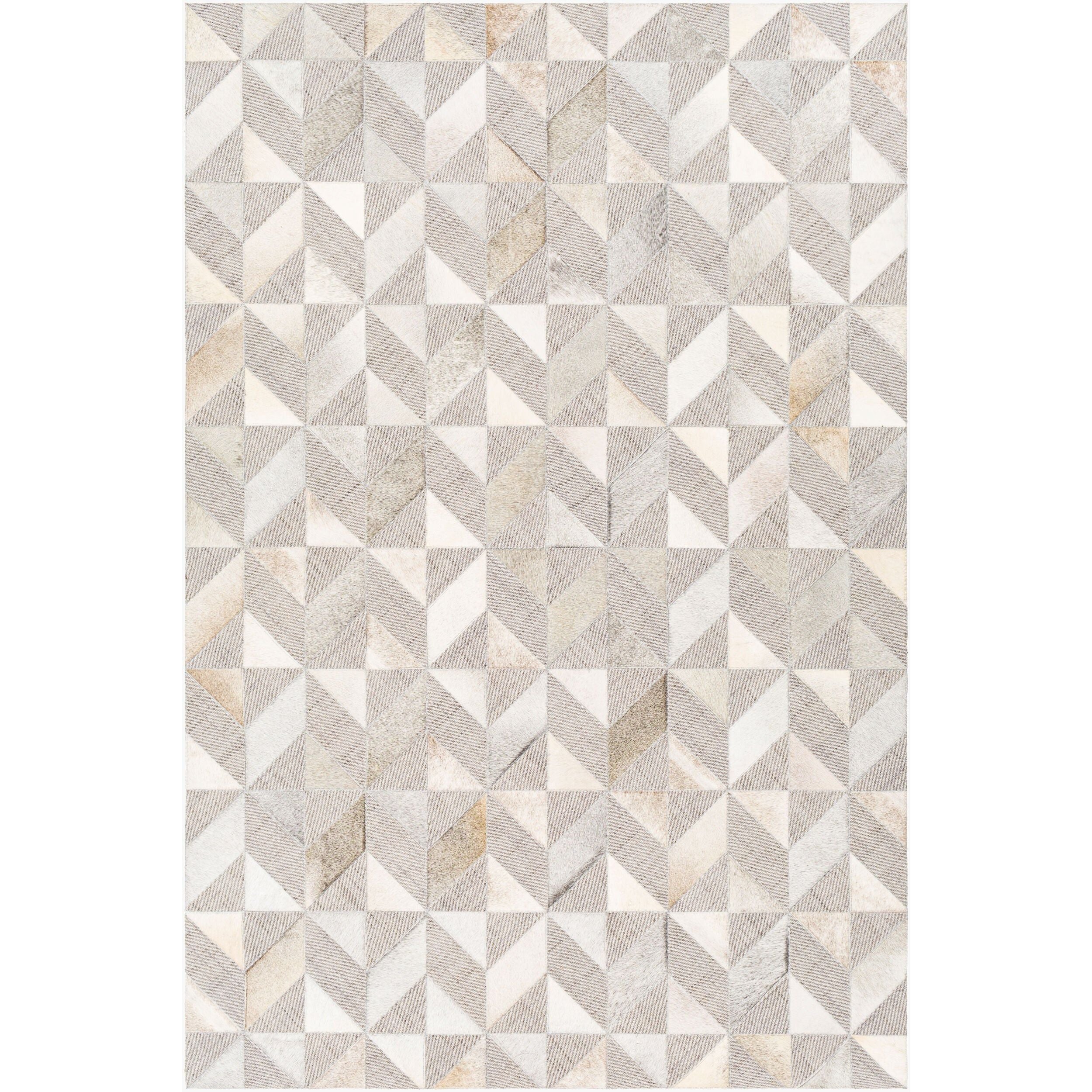 Surya Jardin Hand Woven Rug shown flat displaying its medium gray hand woven design