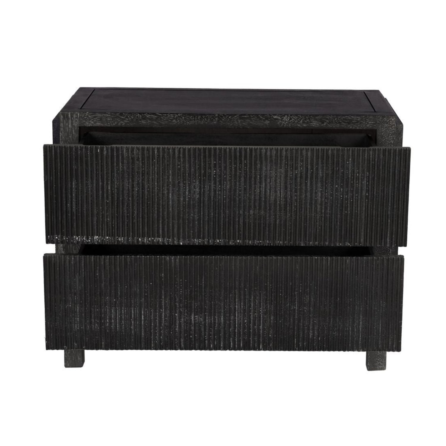 Noir Plato Black Walnut Sideboard at 38 in. W x 21 in. D x 29 in. H
