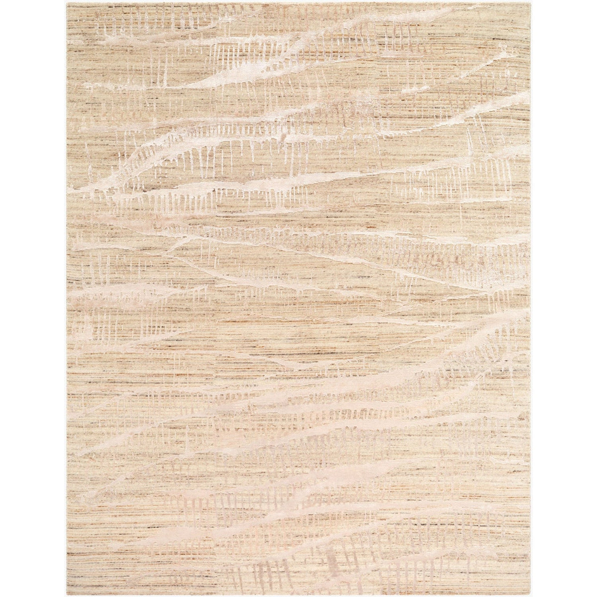Surya Jaylin JYL-2303 Hand Knotted Rug shown flat displaying its beige hand knotted design
