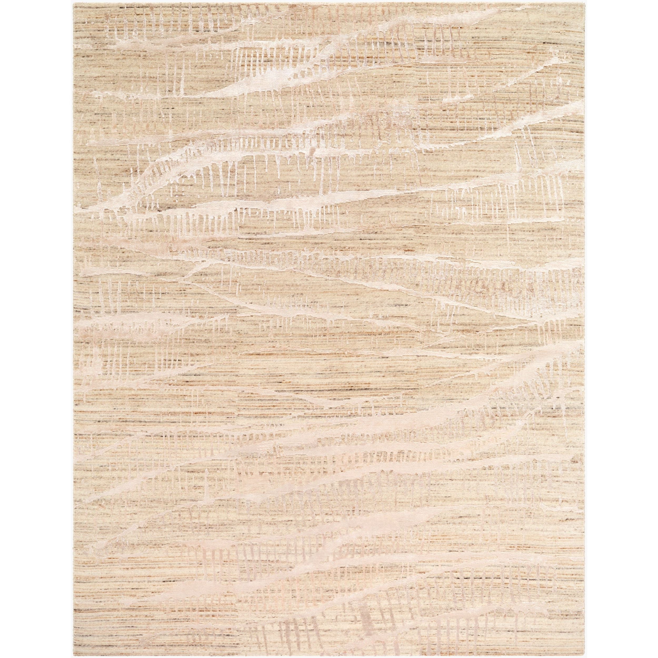 Surya Jaylin JYL-2303 Hand Knotted Rug shown flat displaying its beige hand knotted design