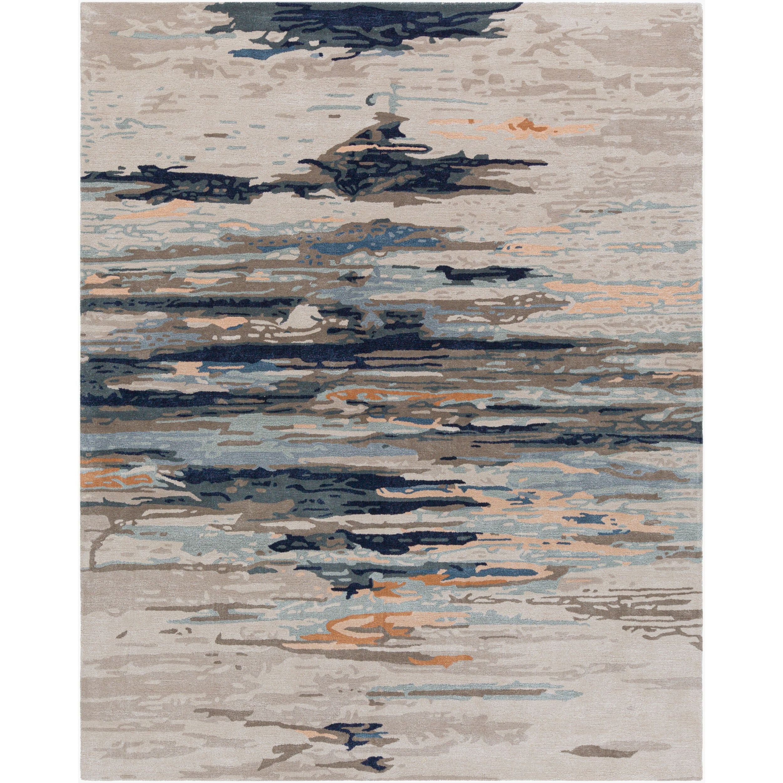 Surya Kavita KVT-2302 Hand Tufted Rug styled in a room setting