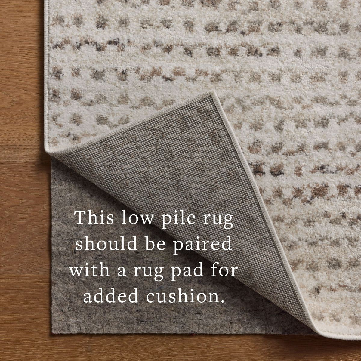 Loloi Lune Ivory / Pebble Power Loomed Rug