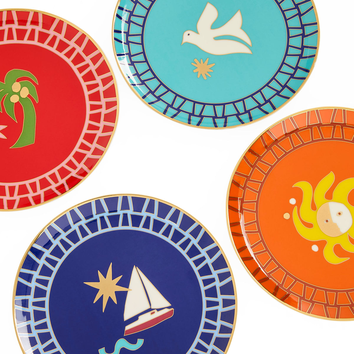 Jonathan Adler Playa Small Plate Set