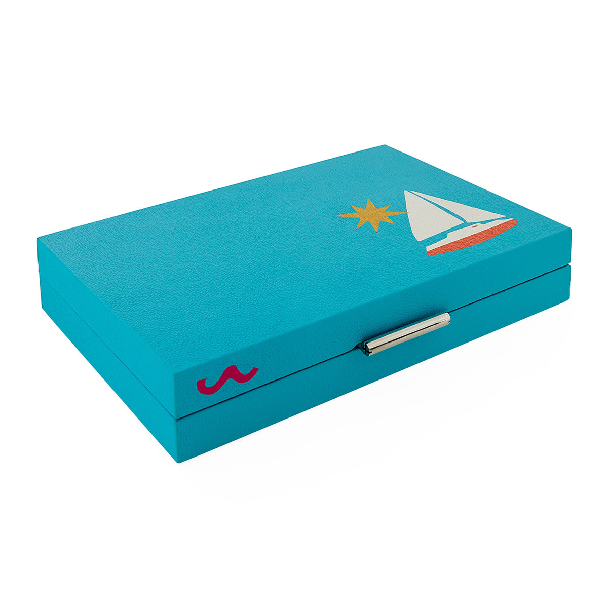 Jonathan Adler Playa Leather Backgammon Set