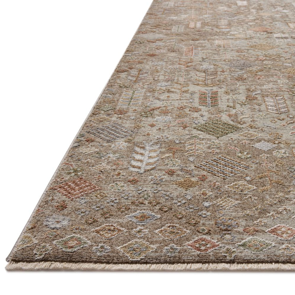 Loloi Aylin Mushroom / Multi Power Loomed Rug