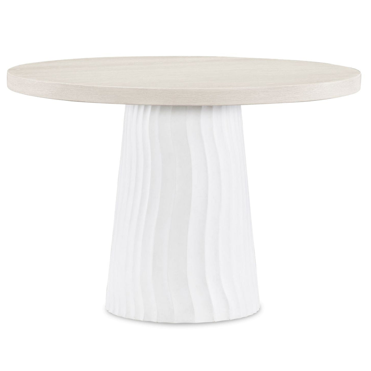 Margaritaville Aruba Center Table in Sun-Bleached top with Textured Plaster base, primary product view