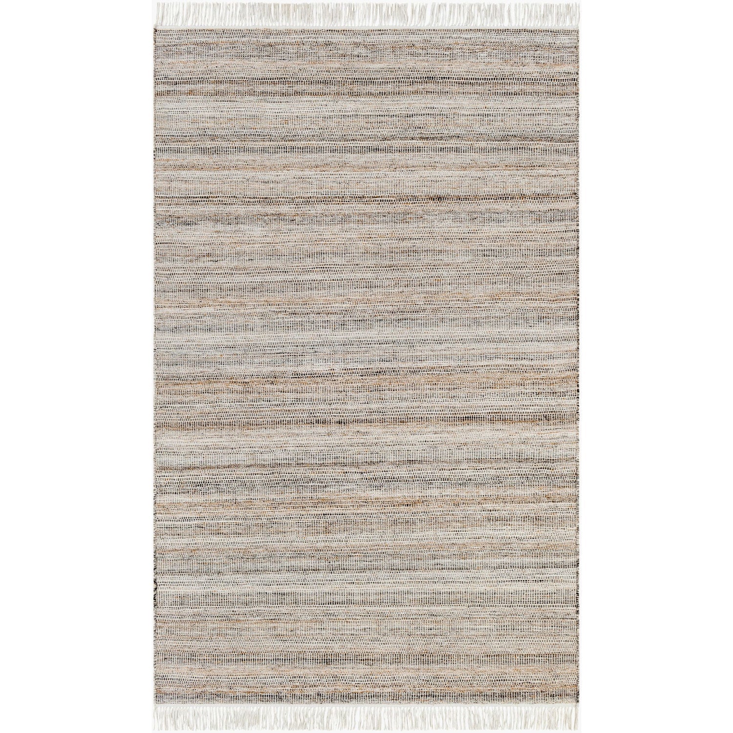 Surya Lily Hand Woven Rug — in Light Beige, Caramel, Charcoal, Off-White