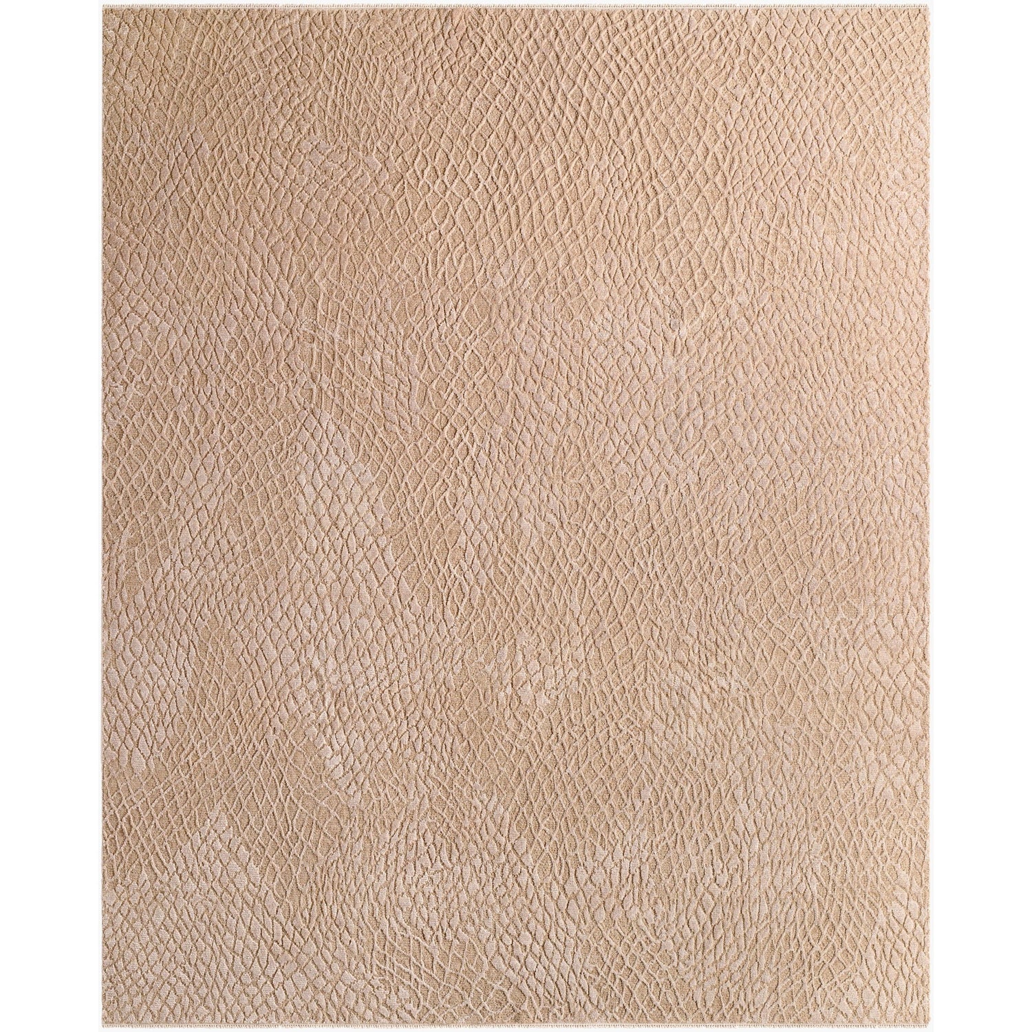 Surya Reyyan RHE-2301 Hand Knotted Rug shown flat displaying its beige hand knotted design