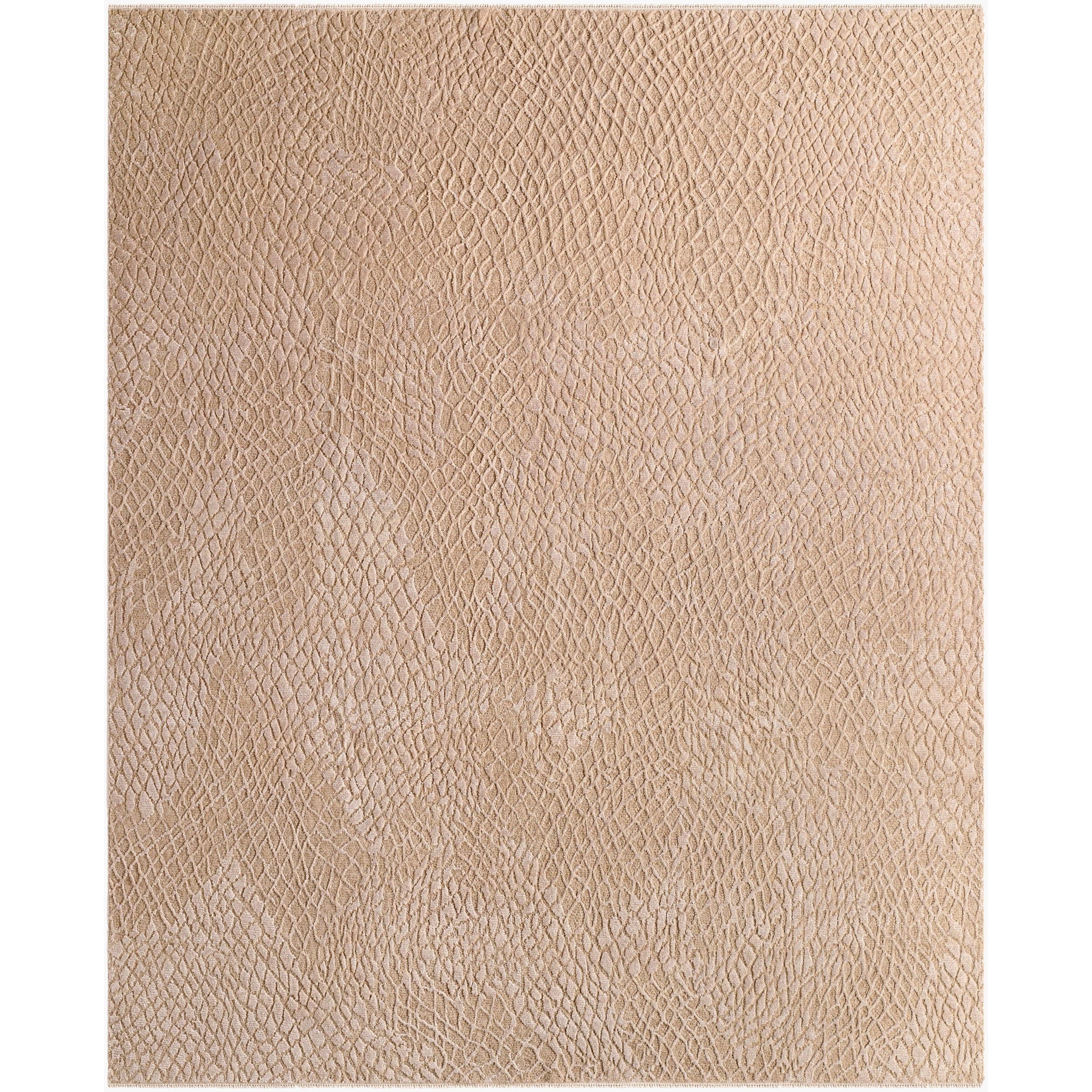Surya Reyyan RHE-2301 Hand Knotted Rug shown flat displaying its beige hand knotted design