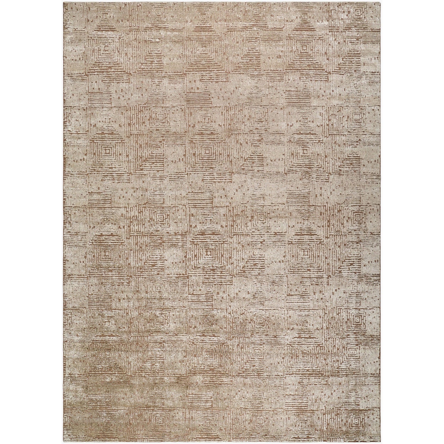 Surya Lora Hand Knotted Rug in beige, taupe and cream