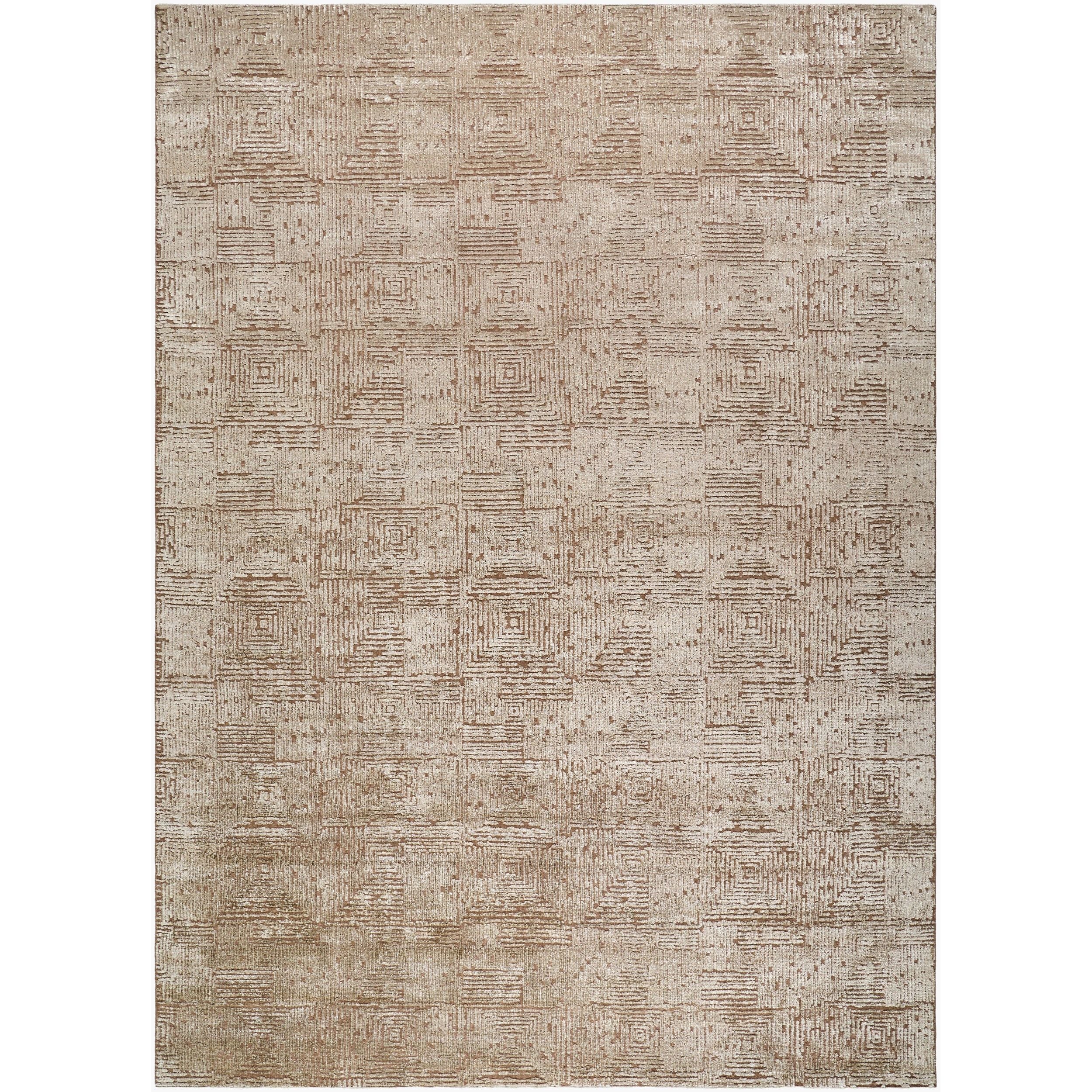 Surya Lora Hand Knotted Rug in beige, taupe and cream