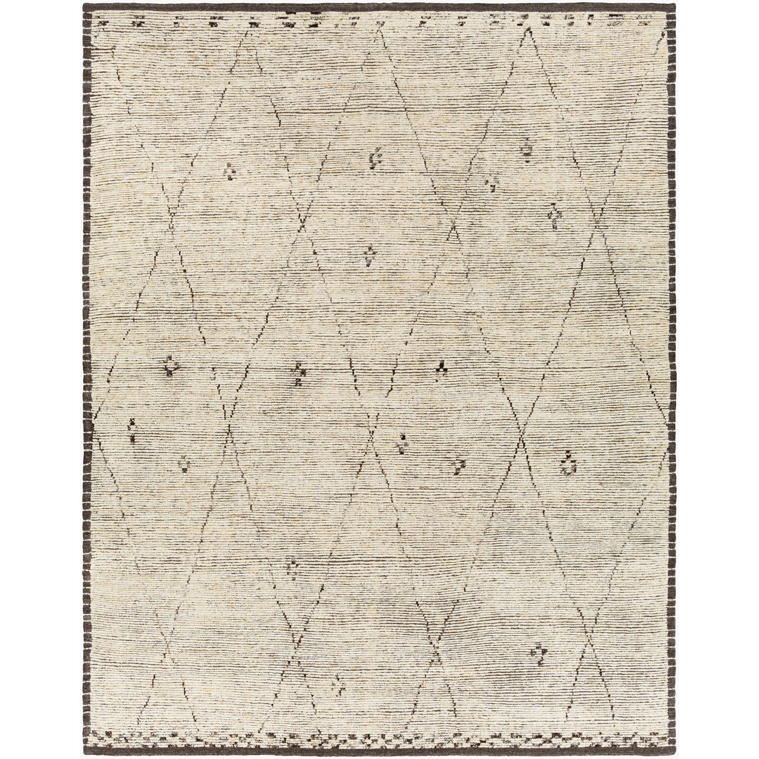 Surya Khyber KHY-2300 Hand Knotted Rug in Wool, hand knotted construction