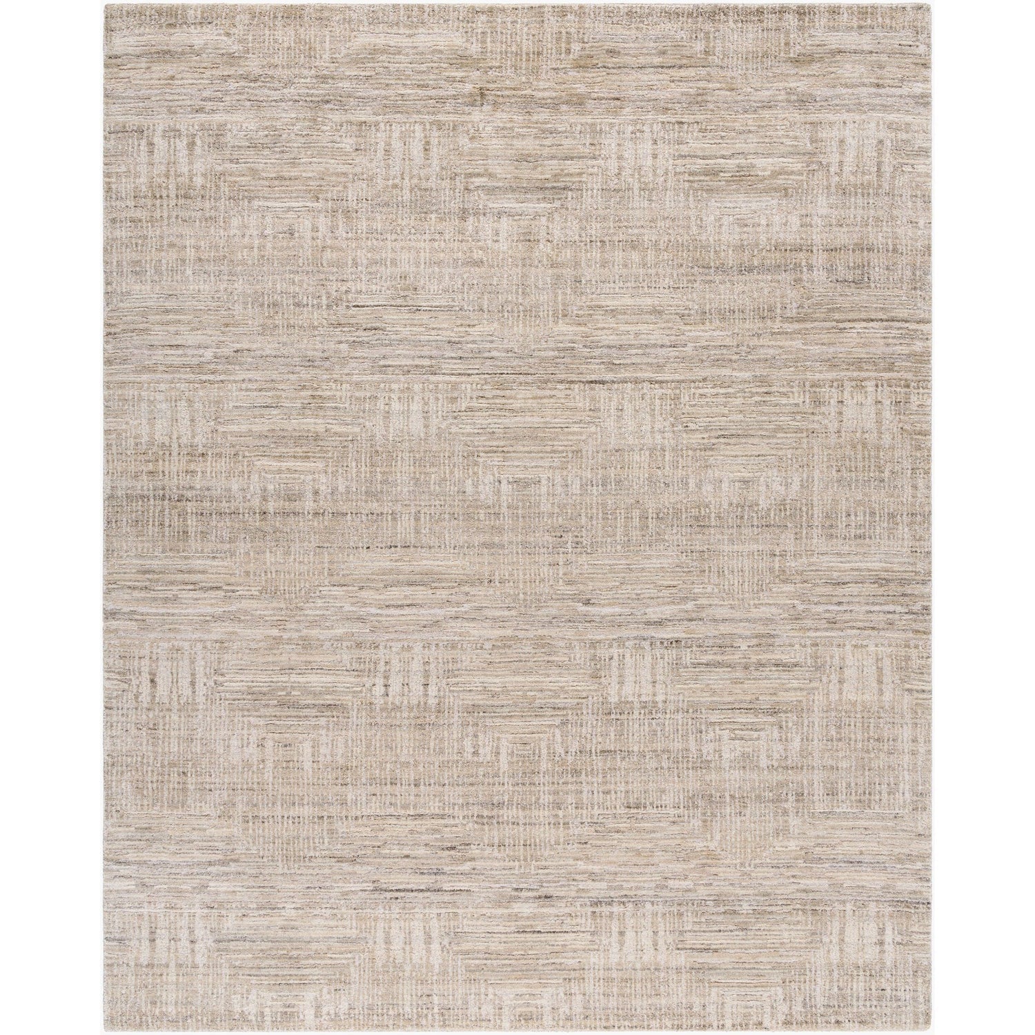 Surya Lucknow LUC-2308 Hand Loomed Rug in beige, taupe and sandstone