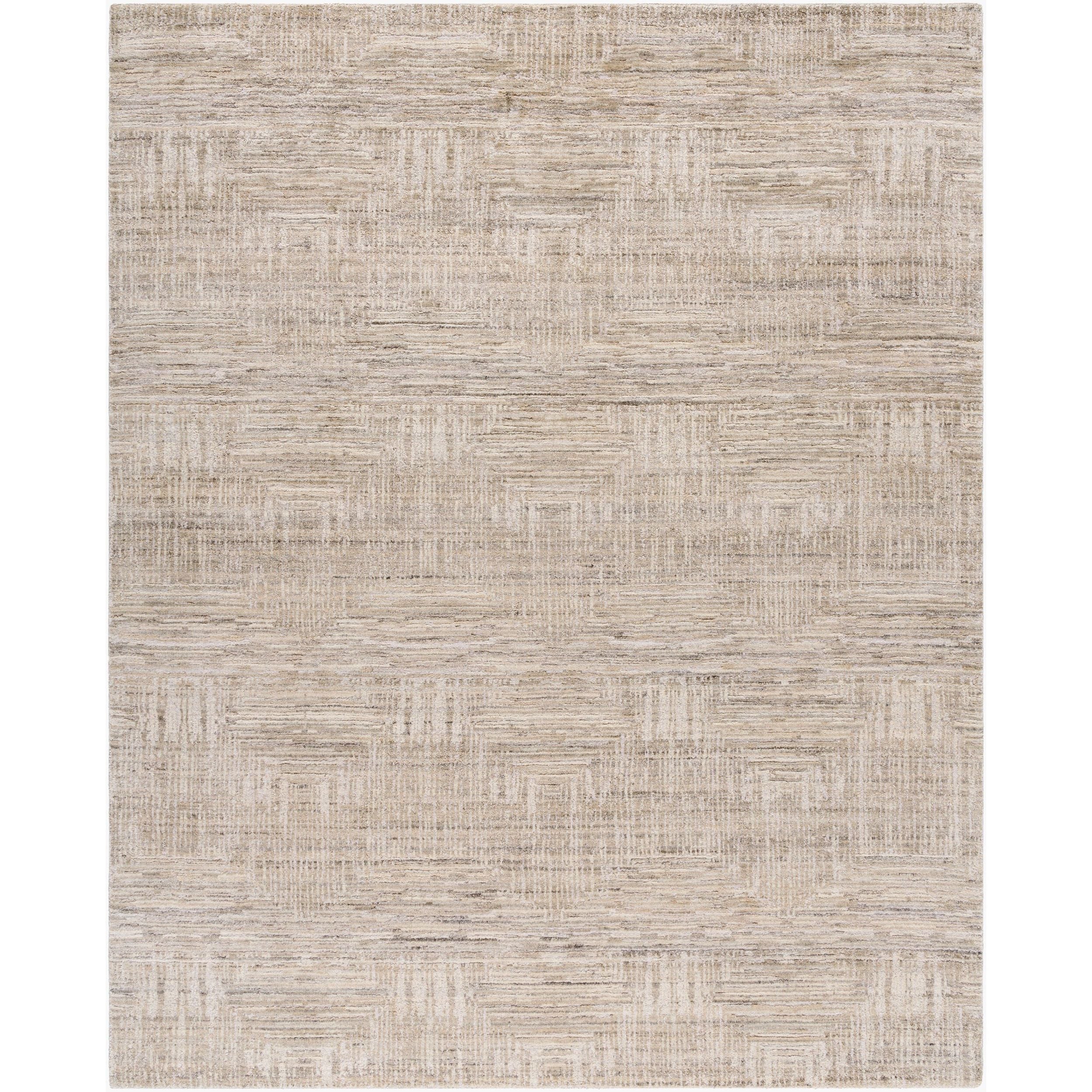 Surya Lucknow LUC-2308 Hand Loomed Rug in beige, taupe and sandstone