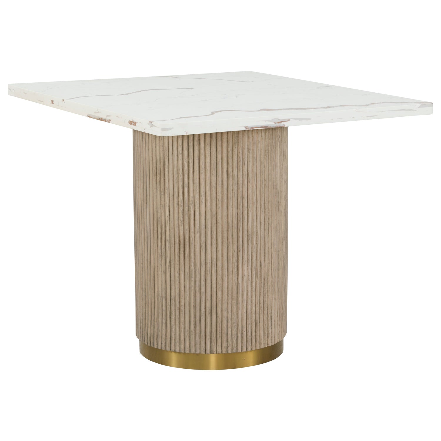 Fairfield Chair Everett Square Dining Table in Biscotti