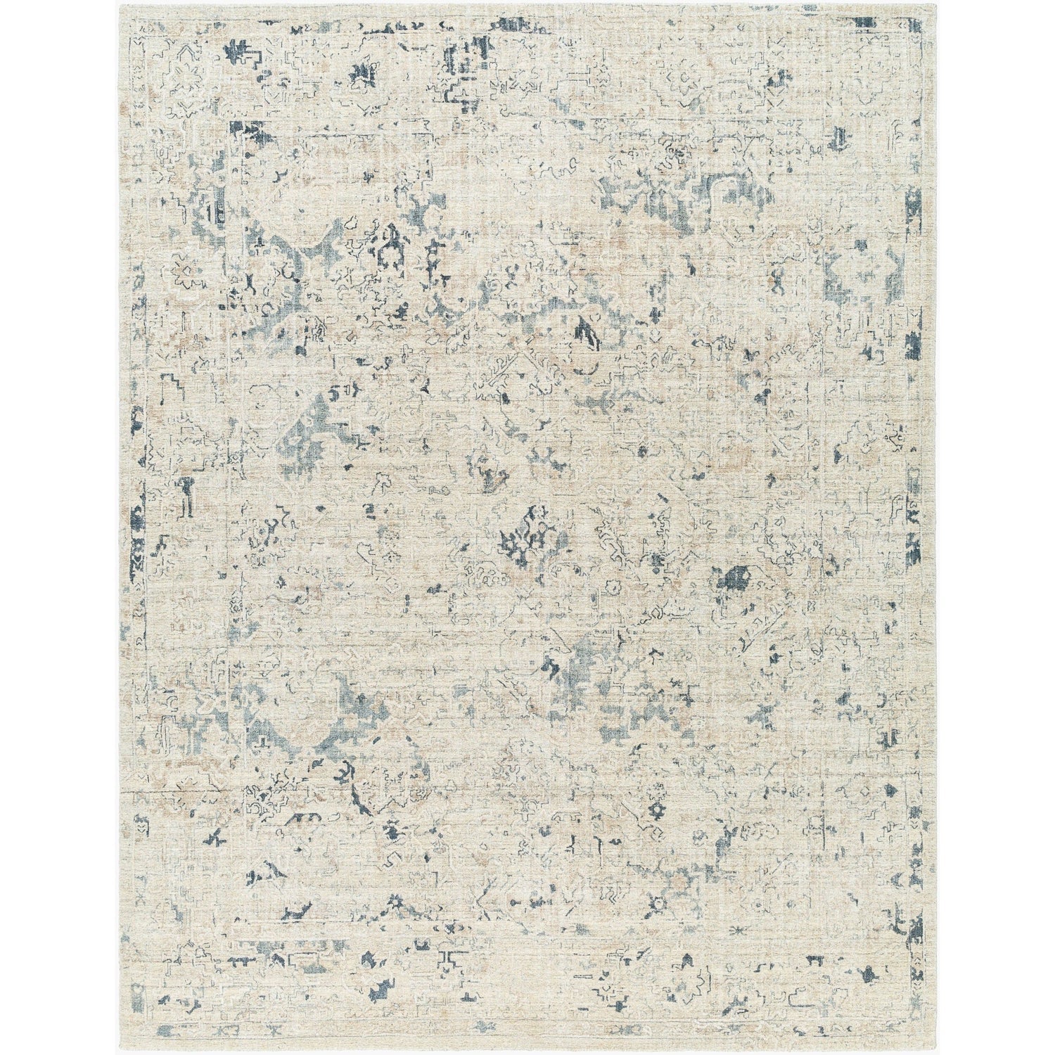 Surya Jordan JOR-2305 Hand Loomed Rug in viscose and New Zealand wool, Charcoal, Light Gray, Gray, Taupe, Olive, Ink Blue
