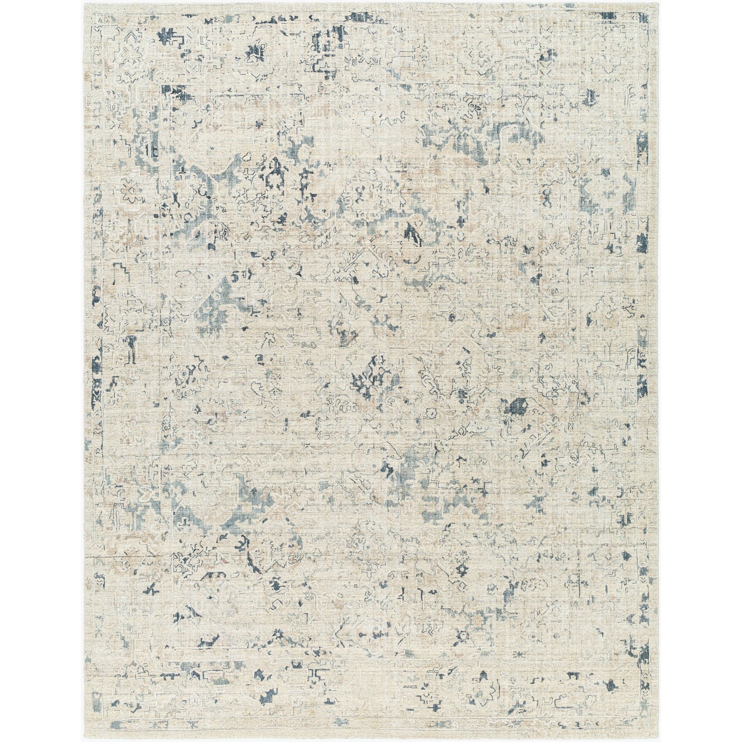 Surya Jordan JOR-2305 Hand Loomed Rug in viscose and New Zealand wool, Charcoal, Light Gray, Gray, Taupe, Olive, Ink Blue