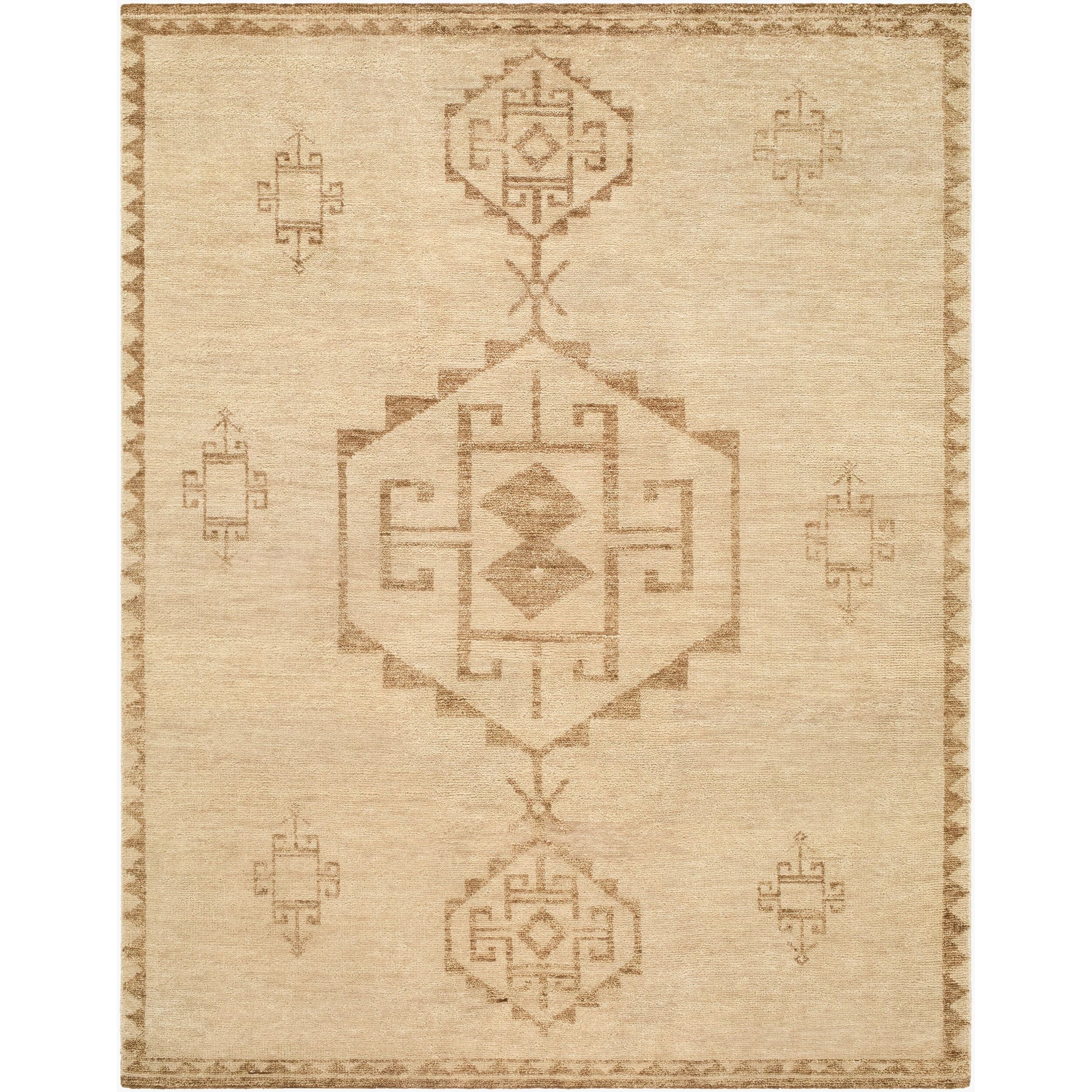 Surya Alara AAL-2306 Hand Knotted Rug in Beige, Sandstone and Taupe