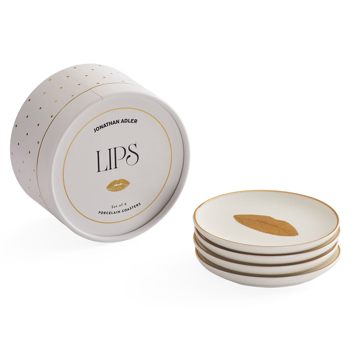 Jonathan Adler Lips Coaster Set