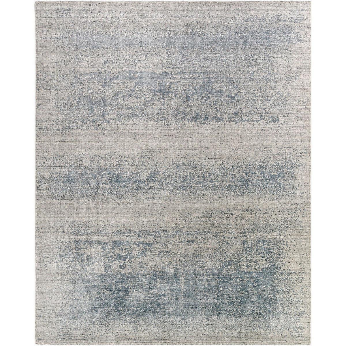 Surya Glory GLY-2304 Hand Knotted Rug in Slate Gray, Misty Blue and Ashen Silver