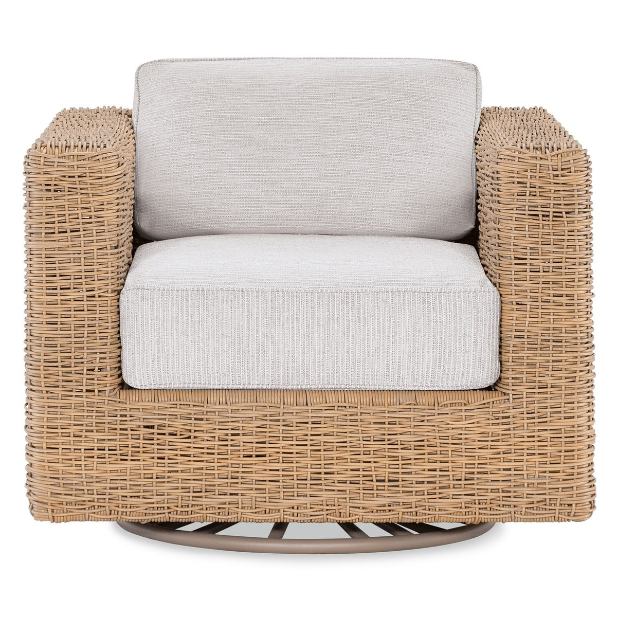 Margaritaville Somerset Outdoor Swivel Glider Club Chair in Poros Dune