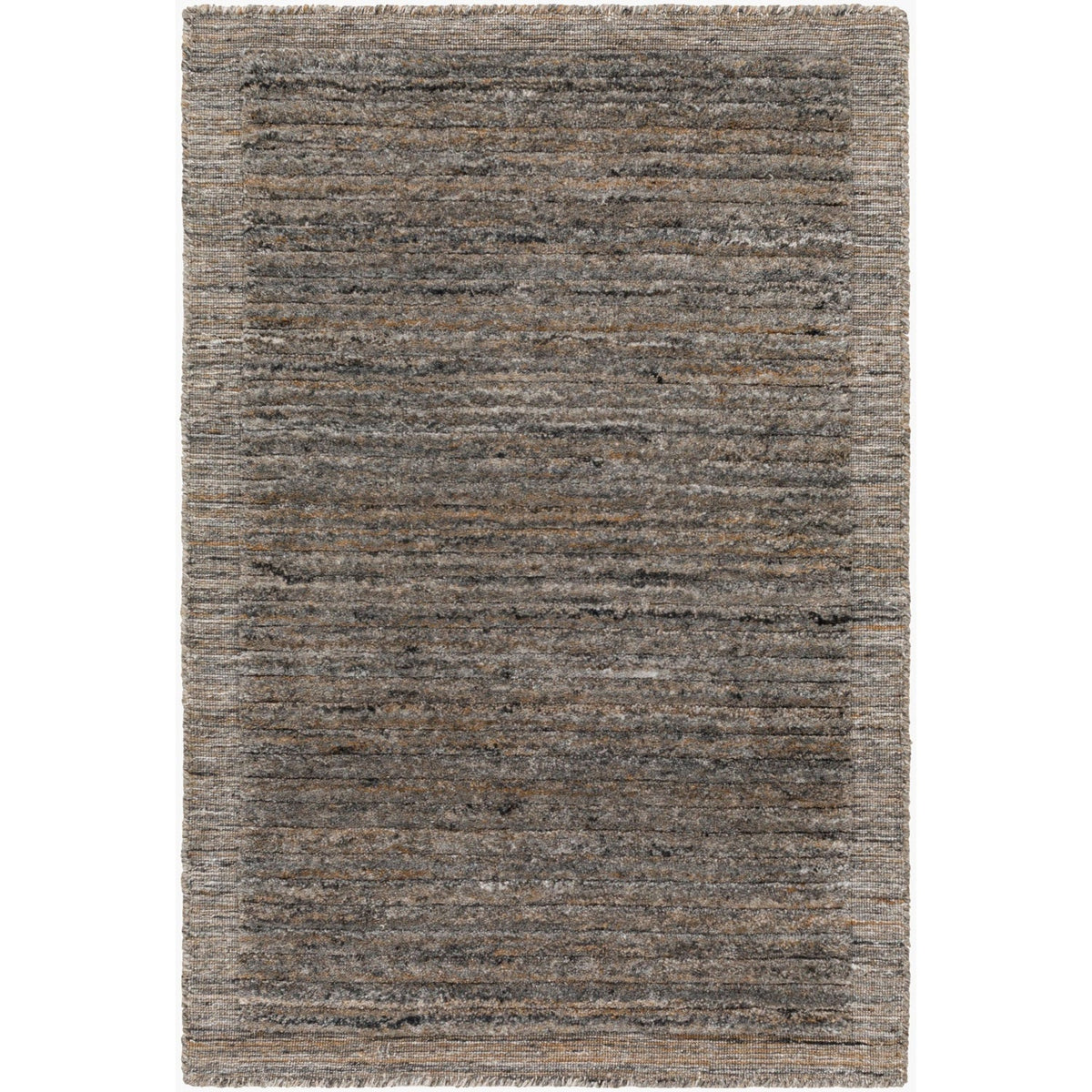 Surya Yasmin YMN-2302 Hand Knotted Rug texture close-up, detail of the recycled PET yarn pile