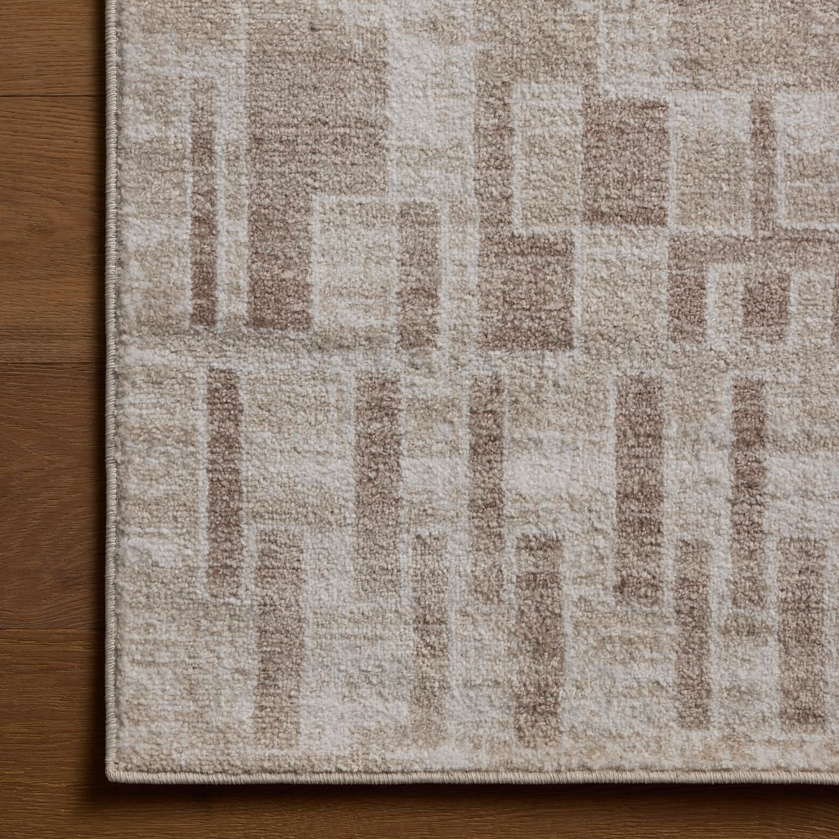 Loloi Lune Ivory / Mushroom Power Loomed Rug