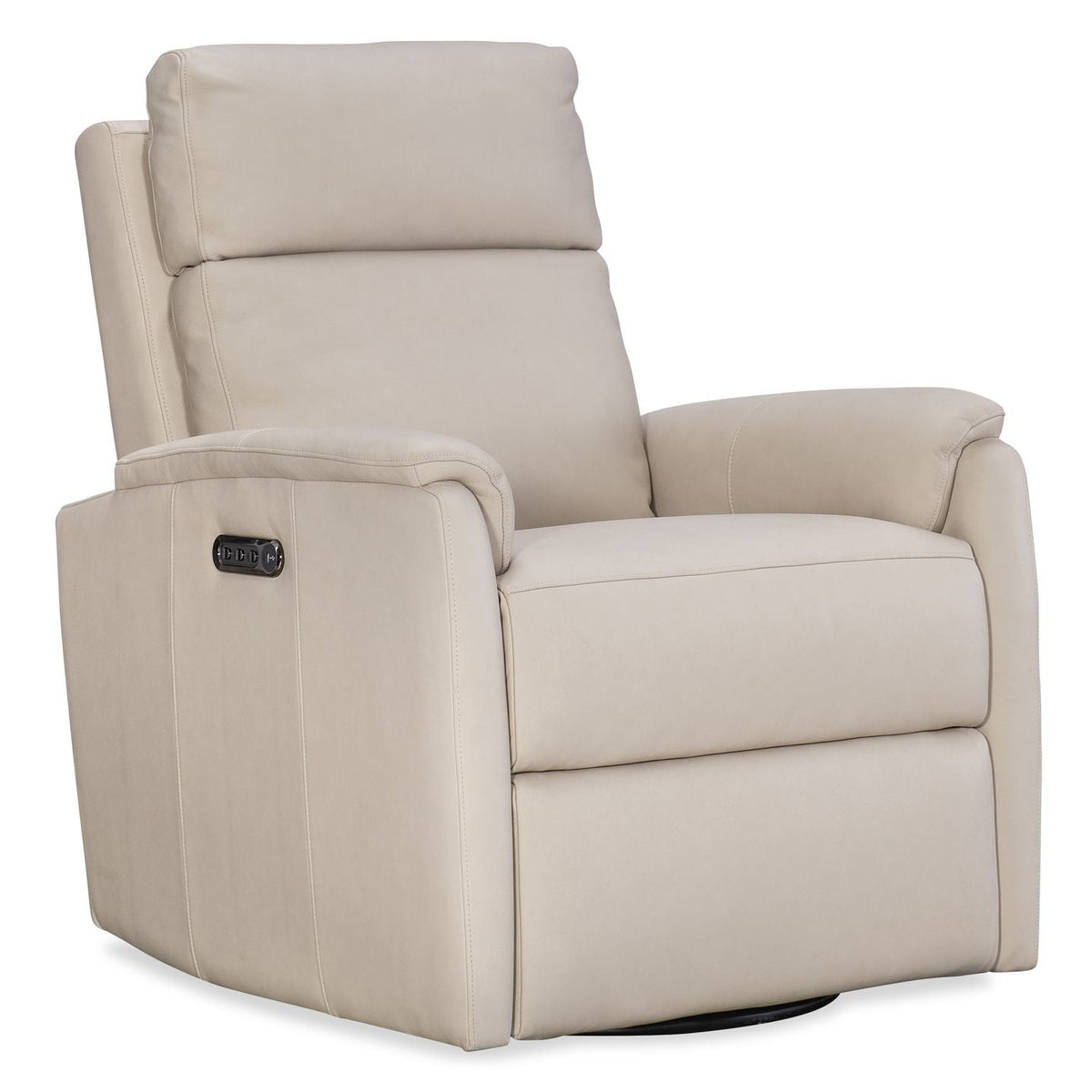 Margaritaville Latitudes Power Swivel Recliner with Power Headrest and Power Lumbar in Leather, primary product view
