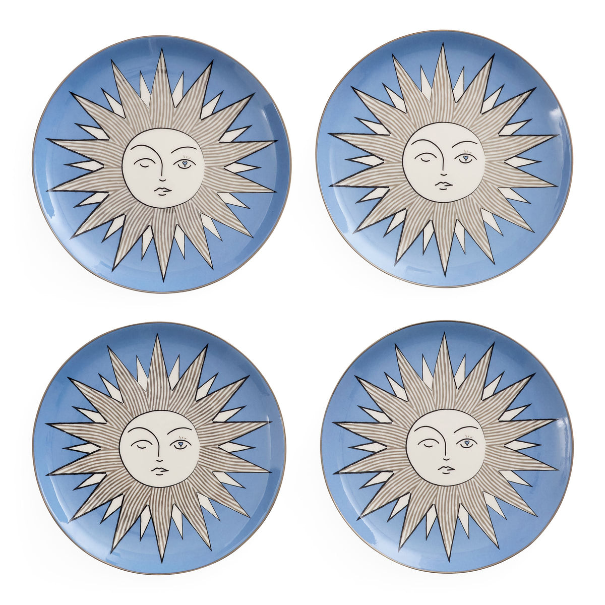 Jonathan Adler Muse Sun Small Plate Set