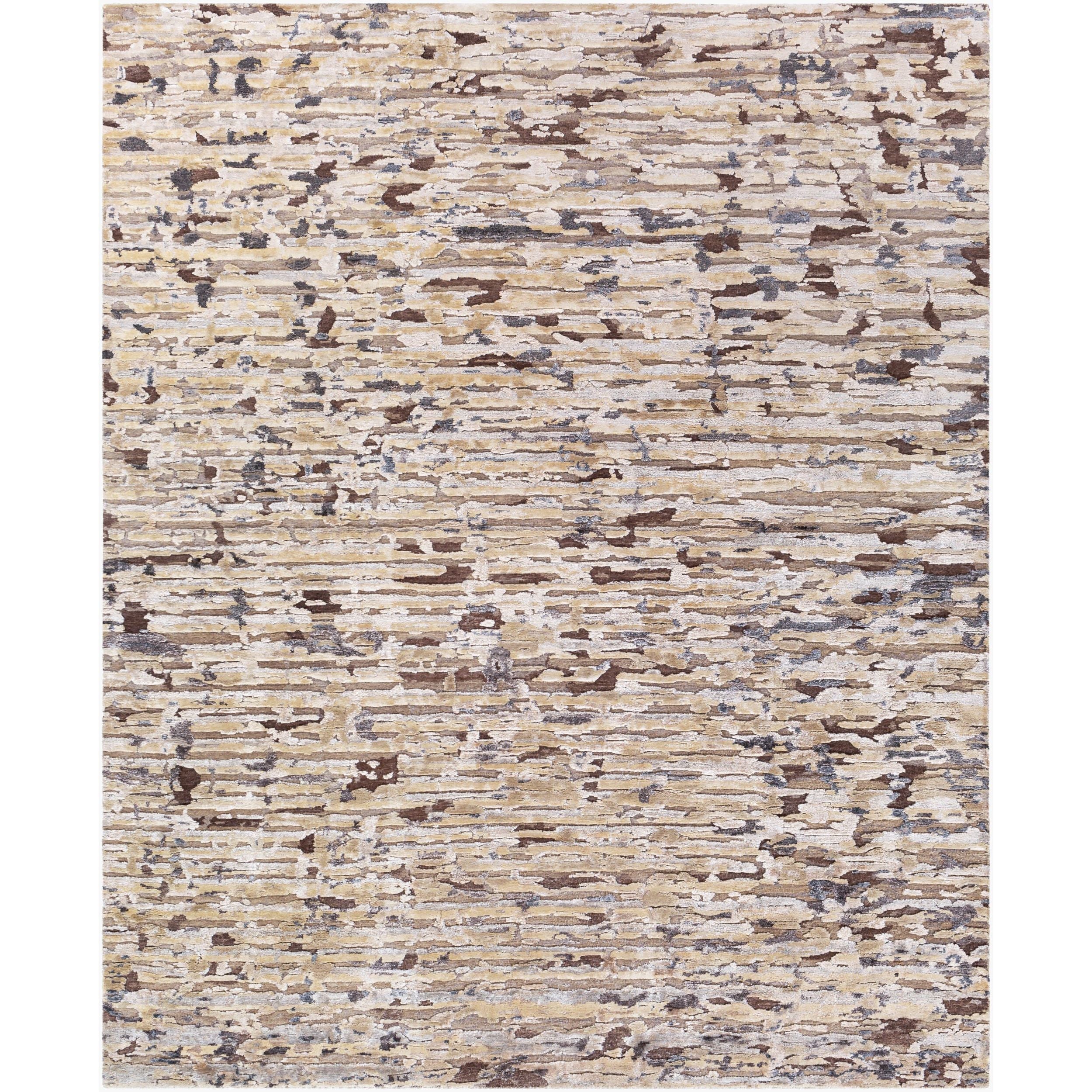 Surya Seda Hand Knotted Rug shown flat, full view