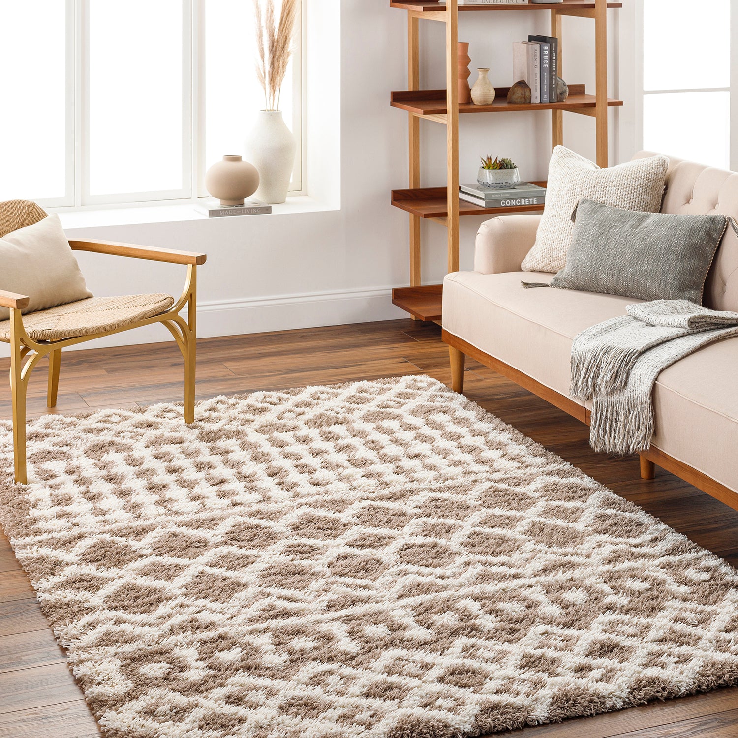 Livabliss Urban Shag Patterns Machine Woven Rug