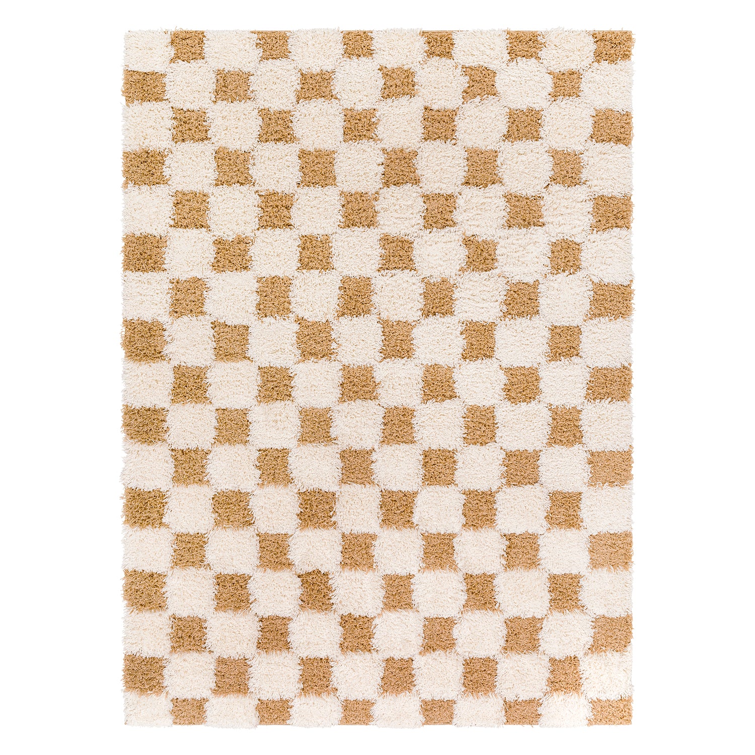 Livabliss Urban Shag Checker Machine Woven Rug