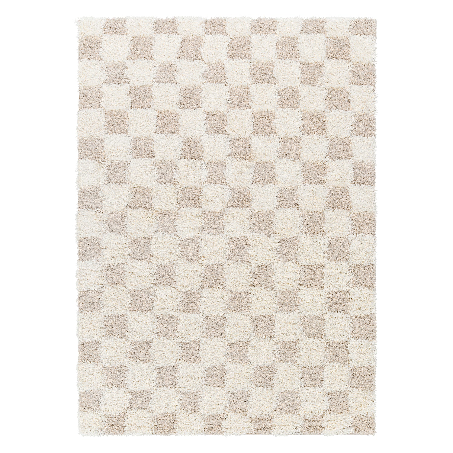 Livabliss Urban Shag Checker Machine Woven Rug