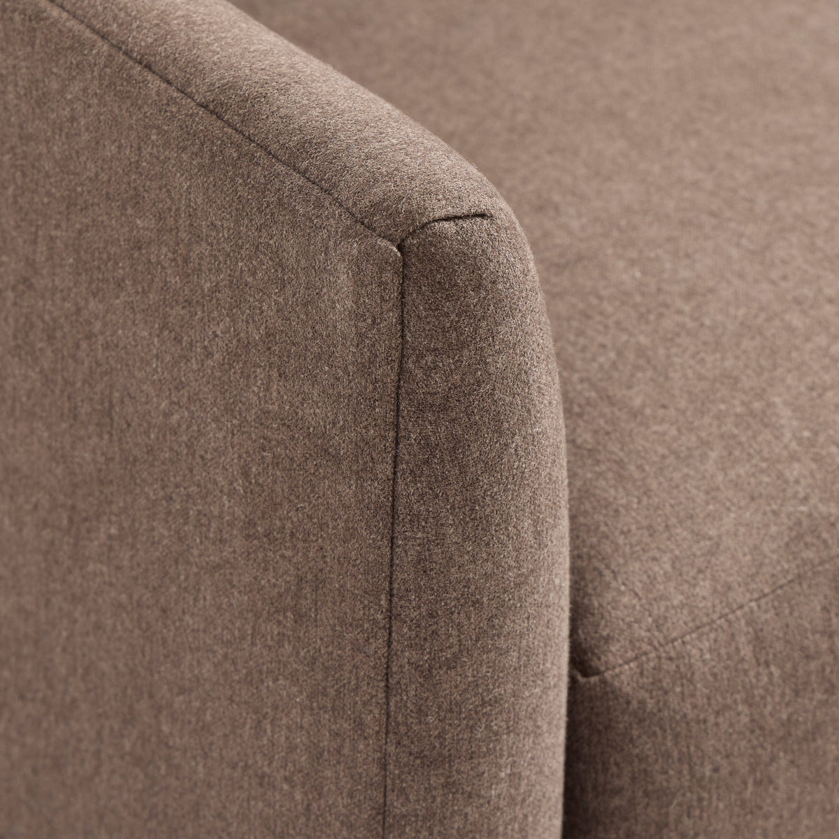 Bernhardt Living Langley Fabric Swivel Chair in Brown, back view