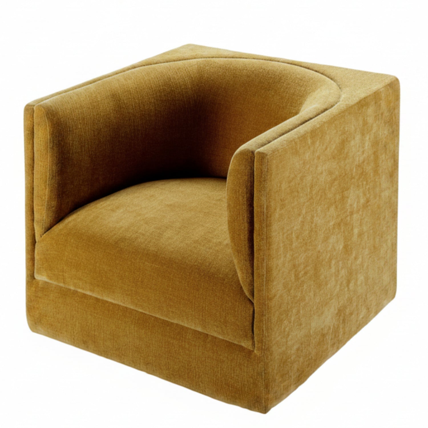 Vivienne Mustard Swivel Chair